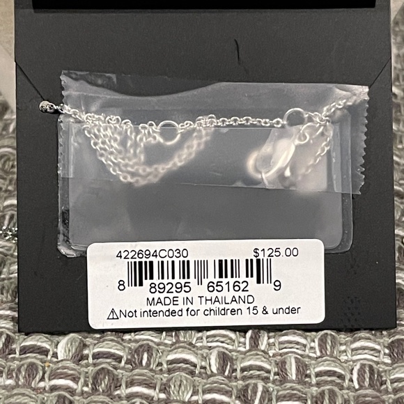 NWT Coach Silver Trio Rondell Necklace, Silver - Picture 5 of 7